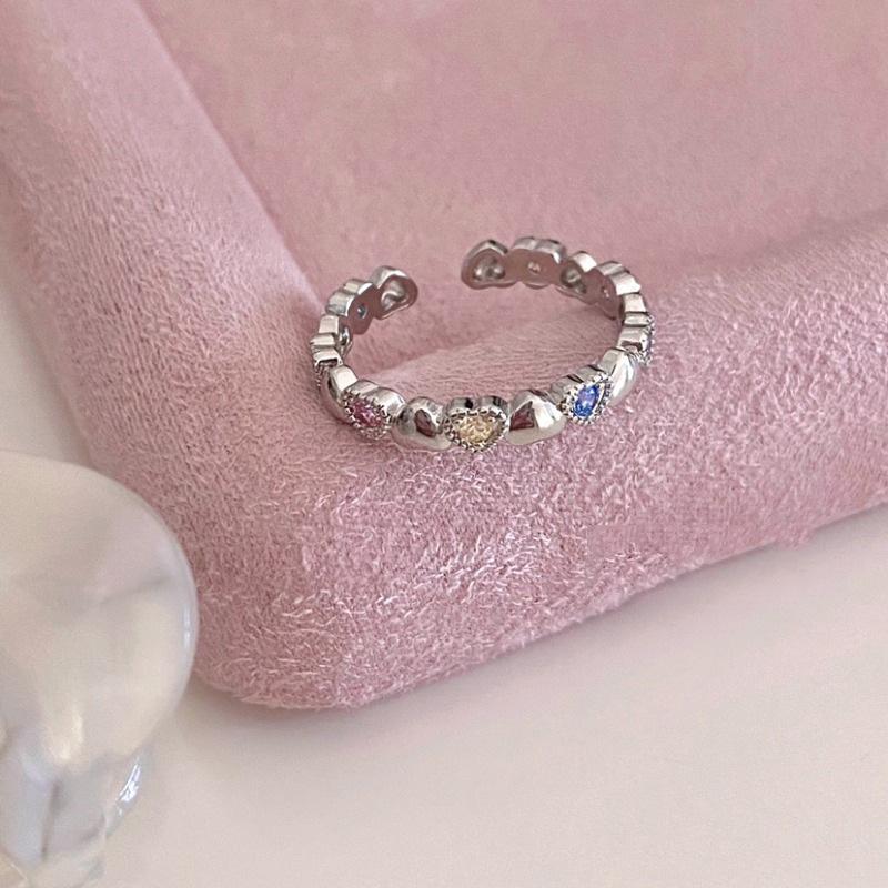 

Summer Inspired Beautiful Heartshaped Adjustable Ring With Highend Zirconia Design For Women 2023 In