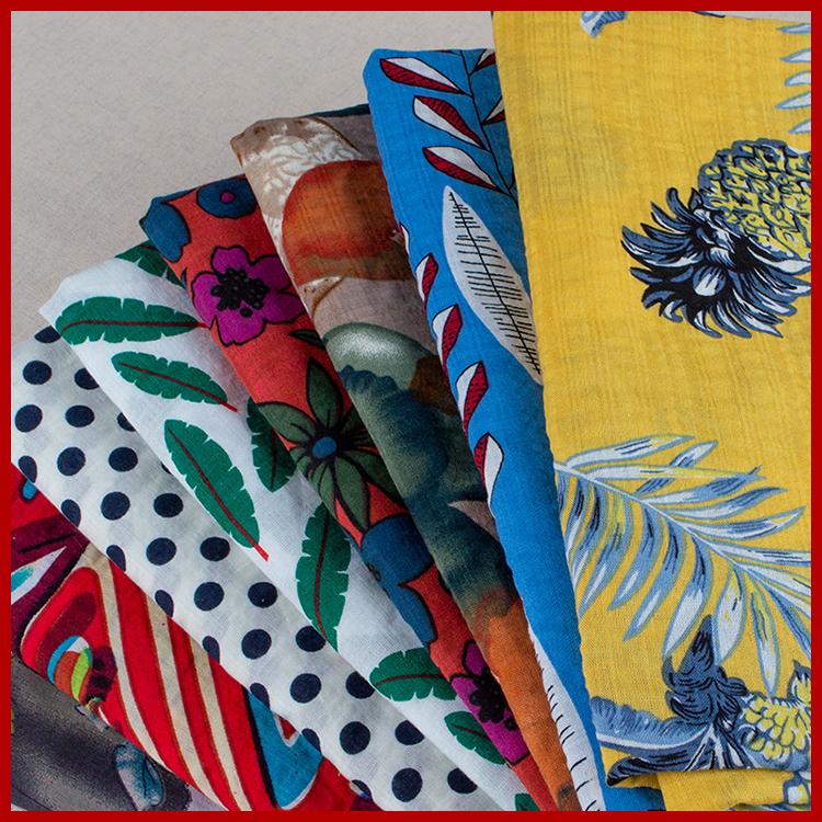 D30 Top Fashion 50*145cm Needlework The Cloth Fabric Tissues Knitted For Sewing Cachefabrics Per Meterflowers Artificial Cotton