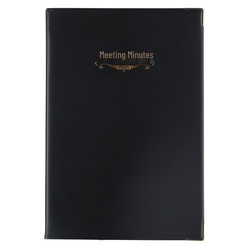 M&G B5 100-Sheet Leatherette Meeting Notebook