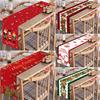 180*35cm  Christmas Table Runner Cloth Xmas Tree Santa  Snowflake Table Runners Flag Home Party Dining Table Cloths Decorations