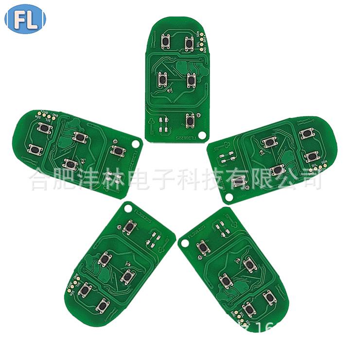 2+1 Button Smart Card Board with 433 4A Chip for Jeep Cherokee
