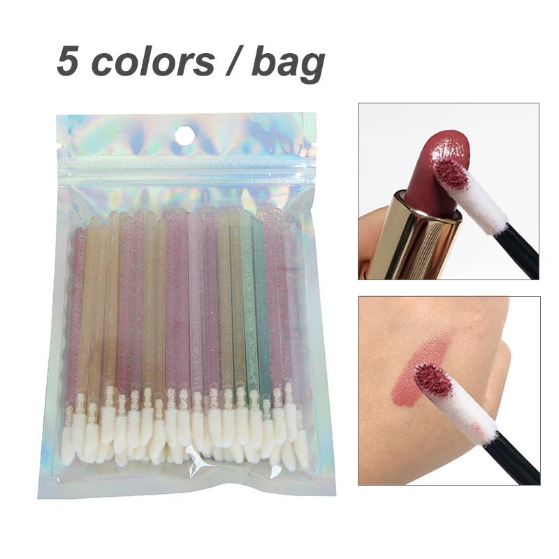 Disposable Crystal Mini Eco Friendly Portable Cosmetic Lipstick Lip Gloss Applicator Makeup Tool Exfoliator Scrub Lip Brush