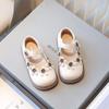 Frühling/Herbst 2026 Prinzessin Kleinkind Loafer für Mädchen - Leder Blumenschuhe