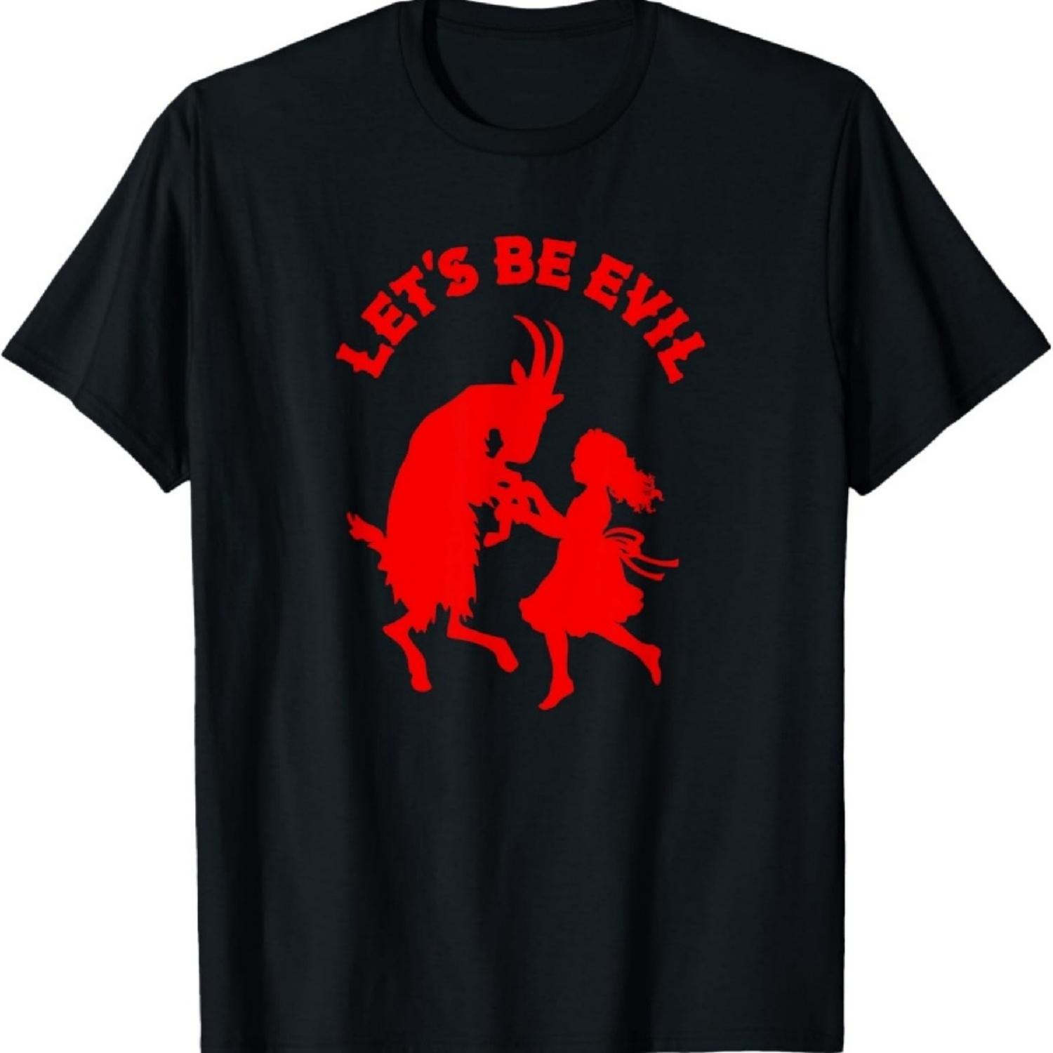 

Let s Be Evil Satanic Goat And Girl Dance Bff T-Shirt XXXXXL чорний