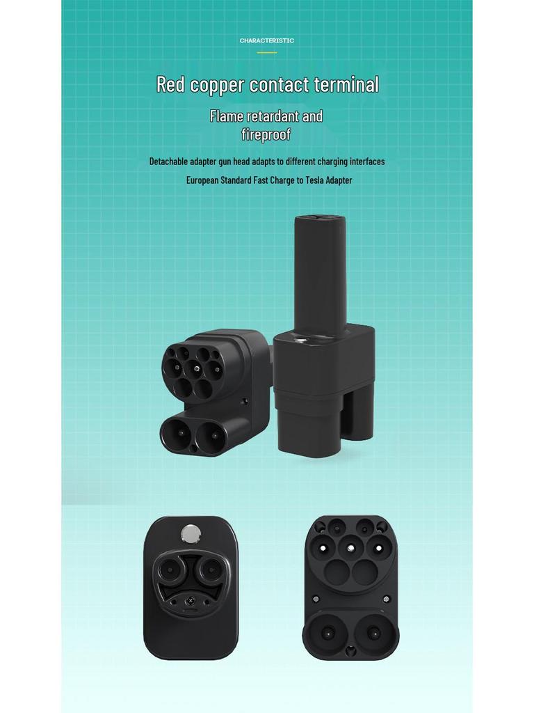 Adaptador de Carga Europeo CCS2 a Tesla NACS
