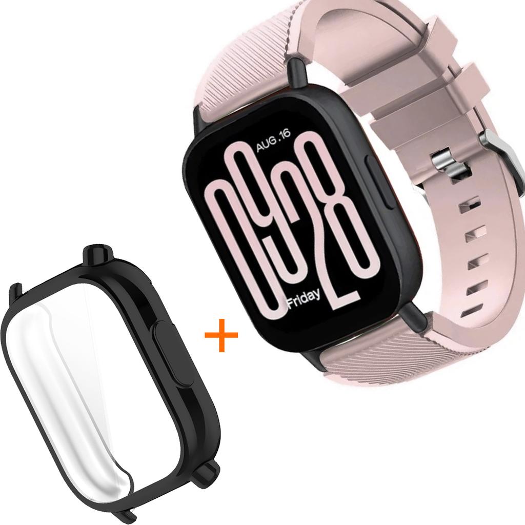 Silicone Strap With TPU Case For Xiaomi Redmi Watch 5 Active Lite Smart Watch Wrist Band And Case For Redmi Watch 5 Active Lite