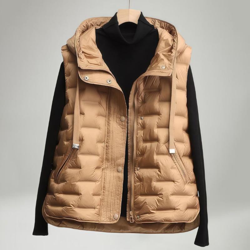 Autumn and winter vest loose vest jacket catty m hooded down cotton jacket women's vest
