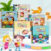 10 Children'S Enlightenment Animal Space Early Education Sticker Books Interest Cultivation Parent-Child Interactive Toy Stickers