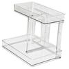 Double Layers Desktop Storage Rack Modern   Makeup Shelf   for Vanity Bathroom