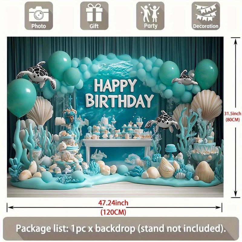 Party Backdrop Under The Sea Under Backgrounds Well Settings Event Backdrop Decoration Front Door Decor