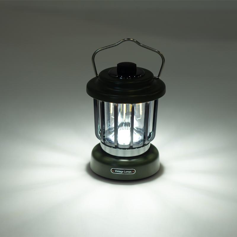 Rechargeable Metal Retro Camping Lantern Emergency Camping Lamp