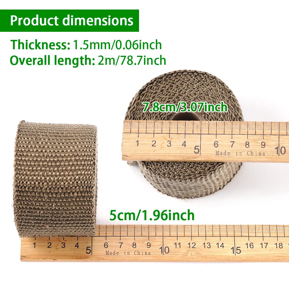 Car And motorcycle Exhaust Pipe Heat Insulation Modification High Temperature Resistant Insulation Fiber Cloth