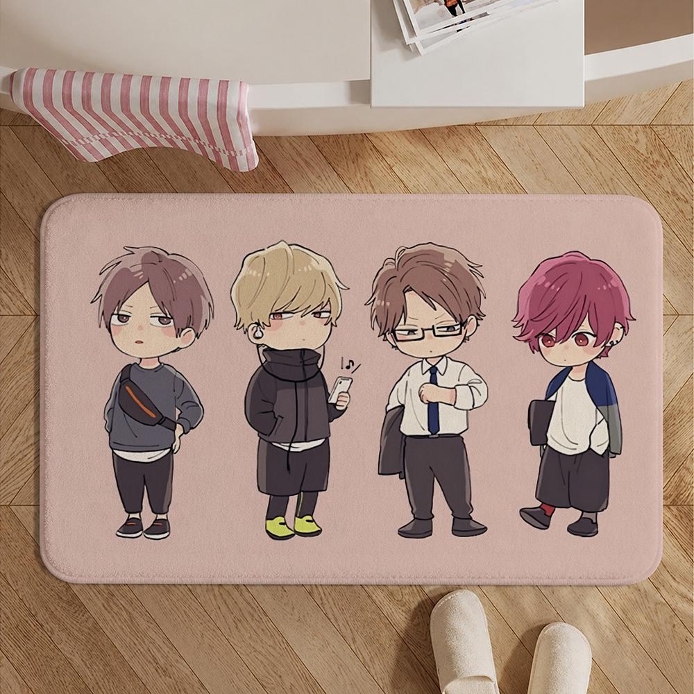 Anime-Cool Doji DanshiS Floor Mat Soft Non-Slip Bath Mat, Bedside Carpet, Absorbent Doormat for Home