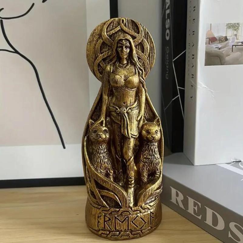 Freya Goddess Resin Statue, Home, Garden, And Desktop Decorative Crafts
