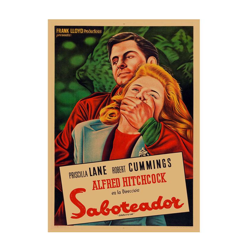 Retro Movie Illustration Poster for Bar, Cafe, or Dormitory Wall Decor