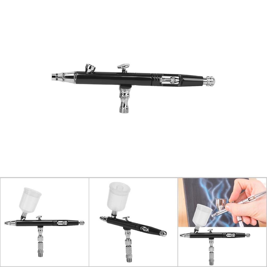0.3mm Painting Airbrush Gun Mini Set Tail External Adjustment DIY Spray Tool 20CC40CC Black
