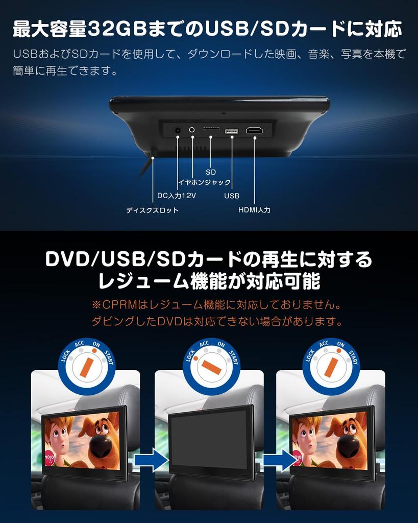 Eonon Headrest Inch Large Rear Car Rear Seat Bracket DVD Center Car Easy IPS HDMI AV Input Compatible Monitor, 11.6 Screen, Monitor, Monitor, Set,