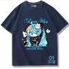 Second Dimension Anime Hatsune Miku Fashion Trend New Cotton Top Short Sleeve T-shirt Unisex