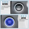Engine Start Stop Button Cover Trim Kit   for Land Rover Discovery Blue