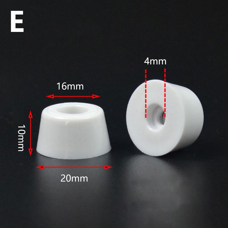 10Pcs Anti Slip Furniture Legs Feet Pads for Cabinet Bed Table White Conical Rubber Shock Pad Floor Protector Furniture Parts
