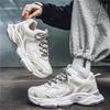 Men's Trendy Mesh Dad Shoes - Breathable, Thick-Soled Spring/Summer Casual Sneakers for Teens