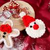 Artisanal Santa Key Chain Adornment Charming Keychain Hand Knitted Christmas Key Accessory Quality Alloy Detailing