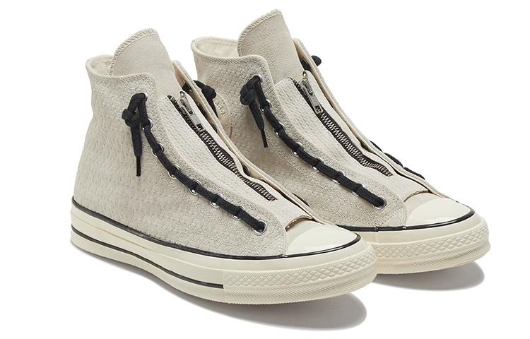 Chuck 70 Converse Zip High 'Egret Black' 169439C