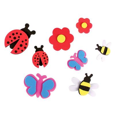 Foam Insect Stickers 3 To 6 Cm 9 Pieces