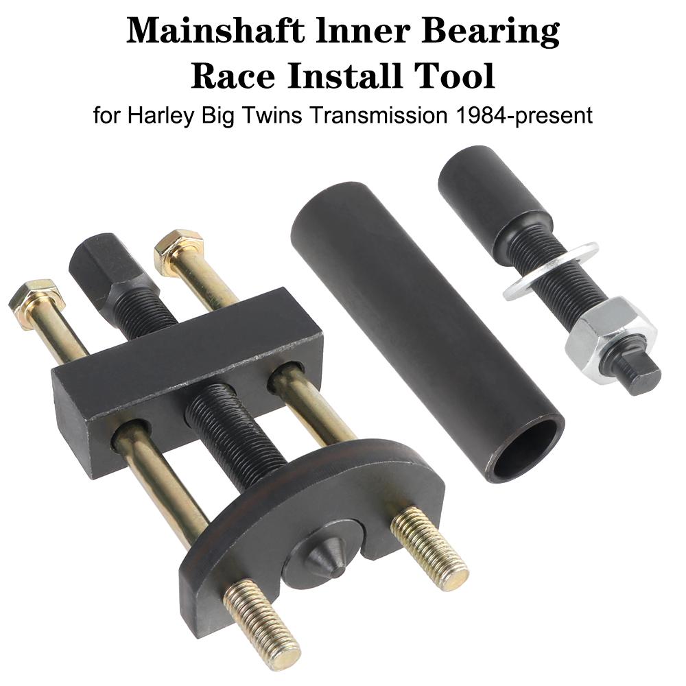 34902-84 Schwarz Hauptwellen-Innenlager-Laufring-Werkzeug für Harley Electra Glide Abzieher Ausbauwerkzeug Big Twin Getriebe Motorradzubehör Einbauwerkzeug