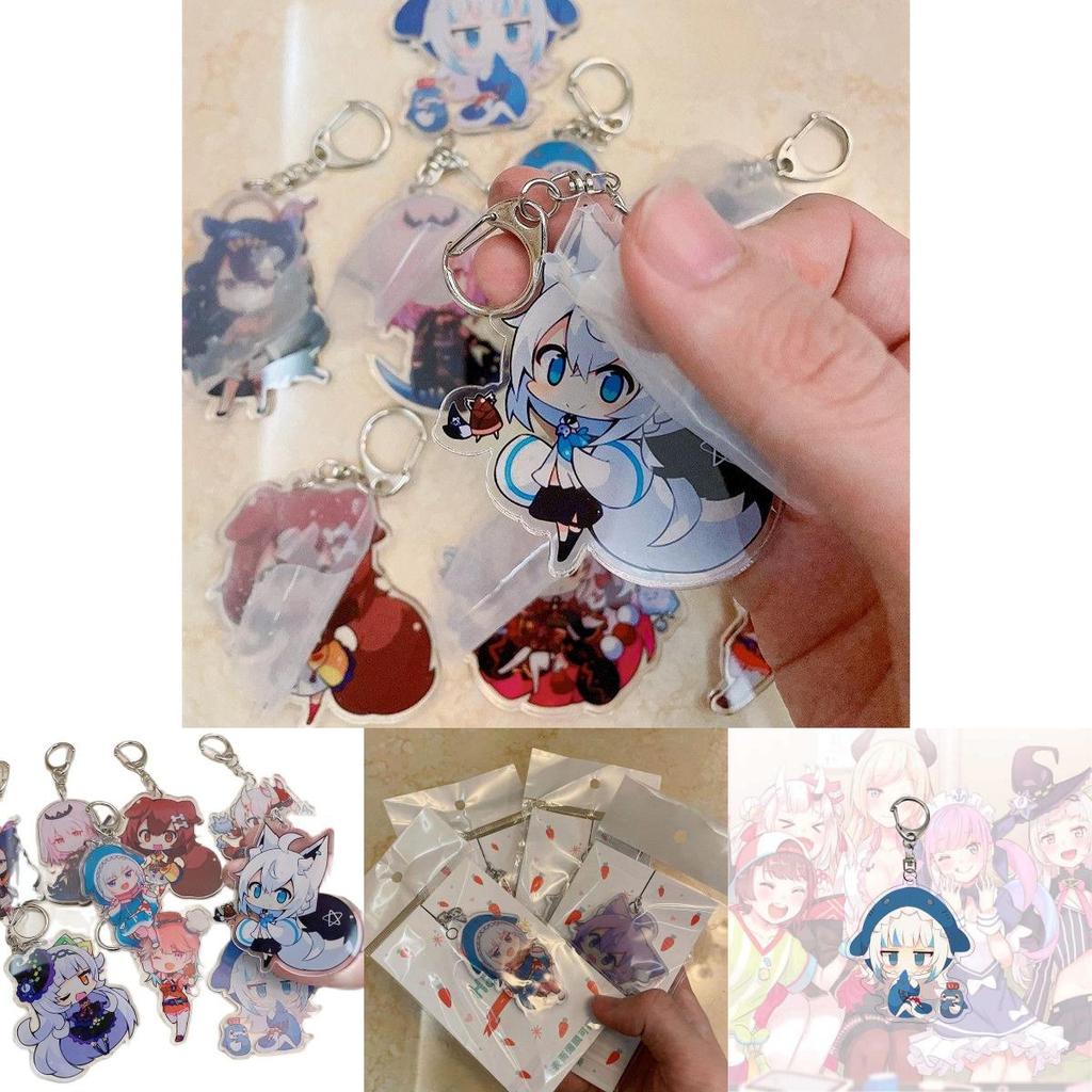 Exquisite Hololive Vtuber Acrylic Keychain Pendant With Beautiful Character Designs For Collectors