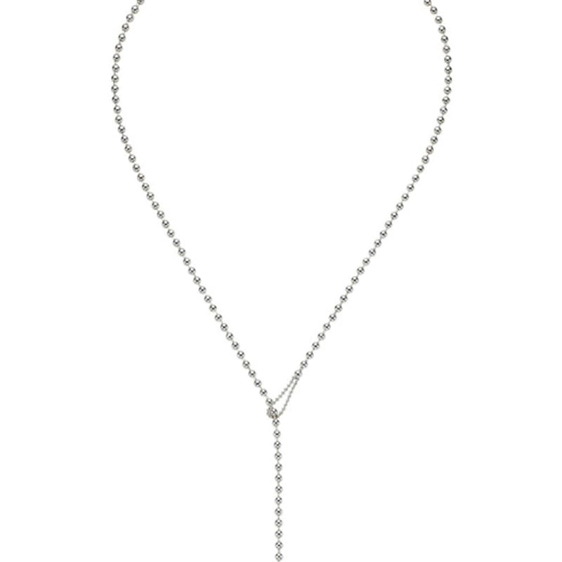 TOU SS017 Drop Ball Chain Necklace