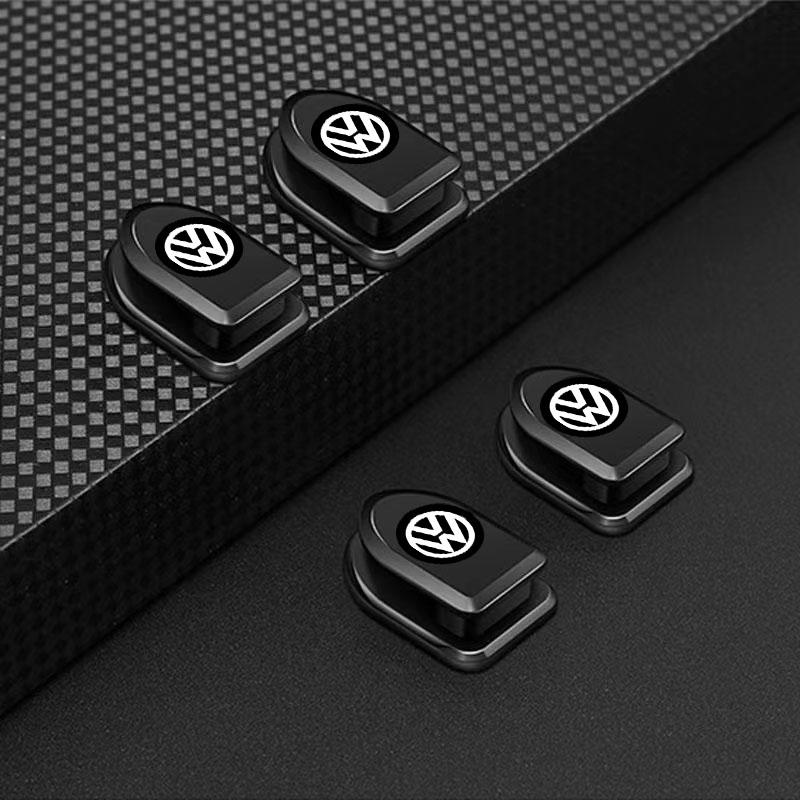 Mini Car Hooks Black Self Adhesive Invisible Hooks Interior Storage Holder For Volkswagen Magotan Sagitar Golf-4 5 6 7 Magotan Polaris Boracay MK7 MK6