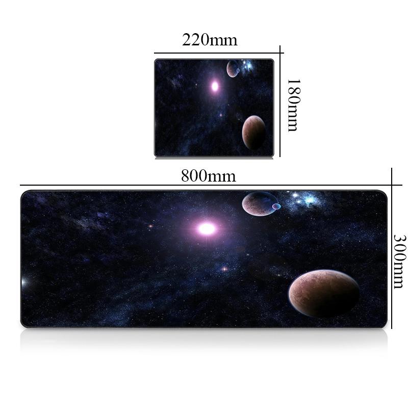 Purple Galaxy Starry Sky Desk Mat NonSlip Large Gaming Mouse Pad Soft Waterproof Office Keyboard Pad