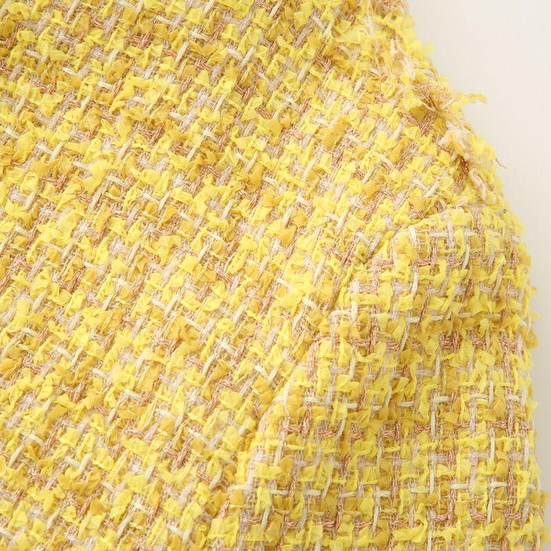 Kaslead New Women Clothes Western Style Fashion Simple and Versatile Long Sleeve Yellow Graceful Outerwear