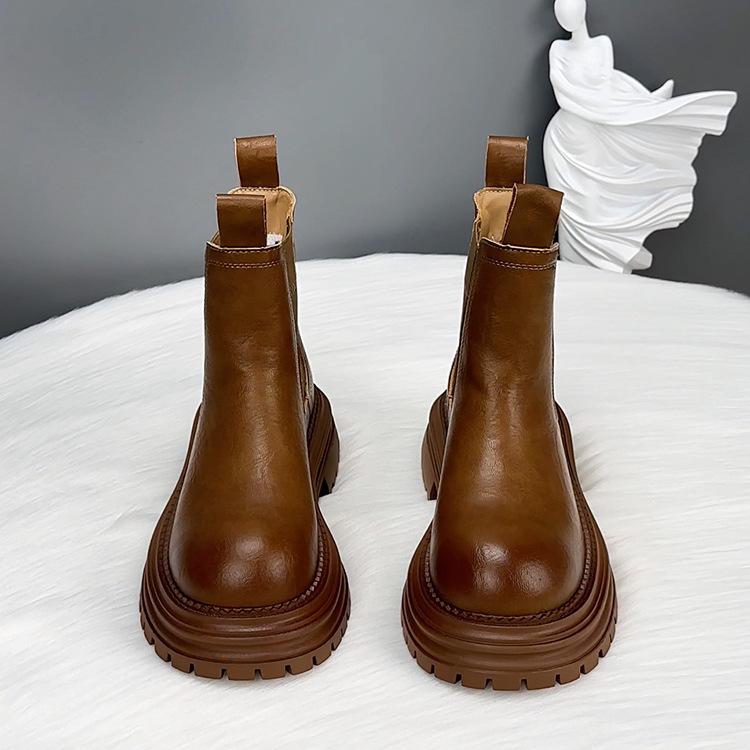 Women's shoes 2026 new short boots Women's new autumn and winter British style Chelsea chimney boots