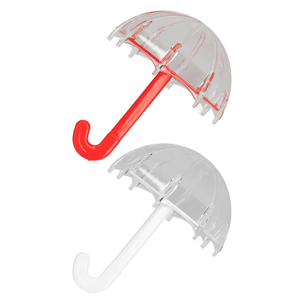 12pcs Umbrella Shaped Candy Box Portable Cute Exquisite Plastic Packaging Gift Box for Birthday Part