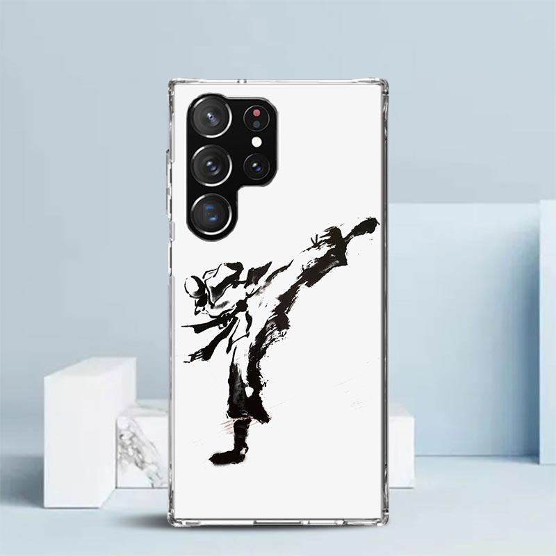 Oyama Kyokushin Karate Phone Case For Samsung Galaxy S24 S25 Edge S26 Ultra S22 S23 Plus S21 + S20 FE Soft TPU Back Cover Galaxy