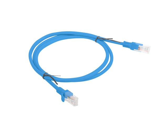 Patchcord Lanberg UTP kat.5e 1m niebieski