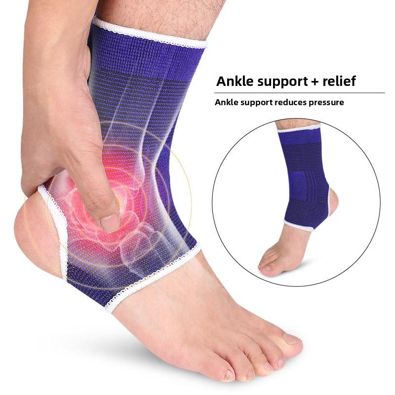 Men's and Women's Ankle Guards Sports Protective Gear Outdoor Cycling Blue Ball Football Sports Knitted Ankle Guards