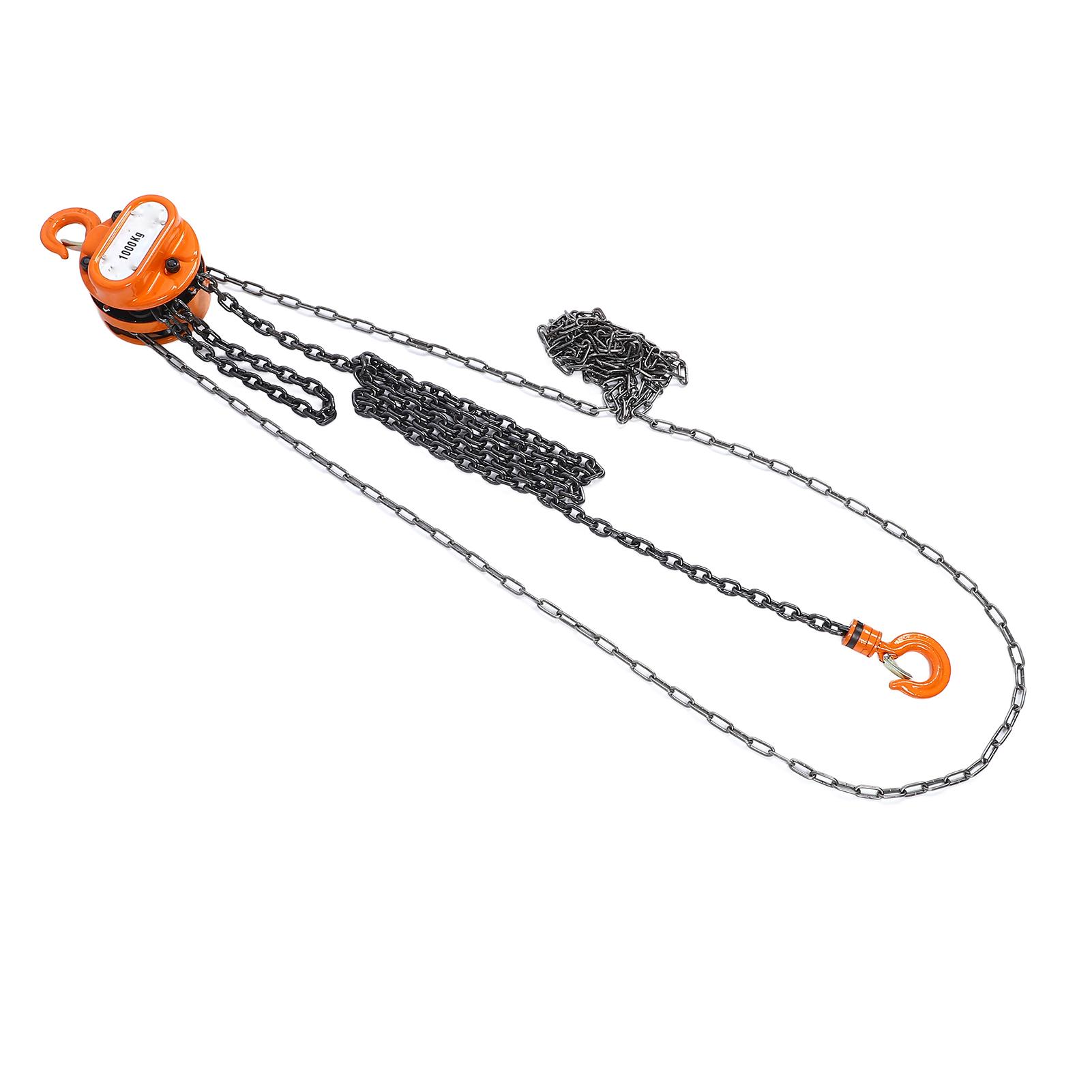 

1T Цепной тяговый блок Падение Цепная таль Ручной инструмент Подъемная цепь с крюком