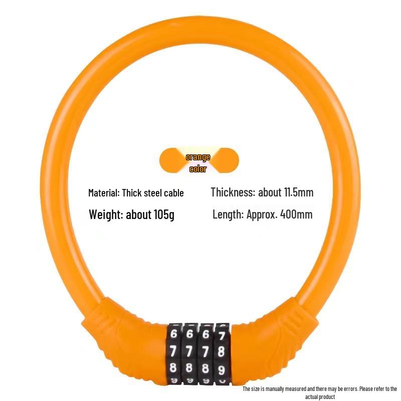 Anti-theft Combination Cable Bike Lock for Mountain & Motorcycles