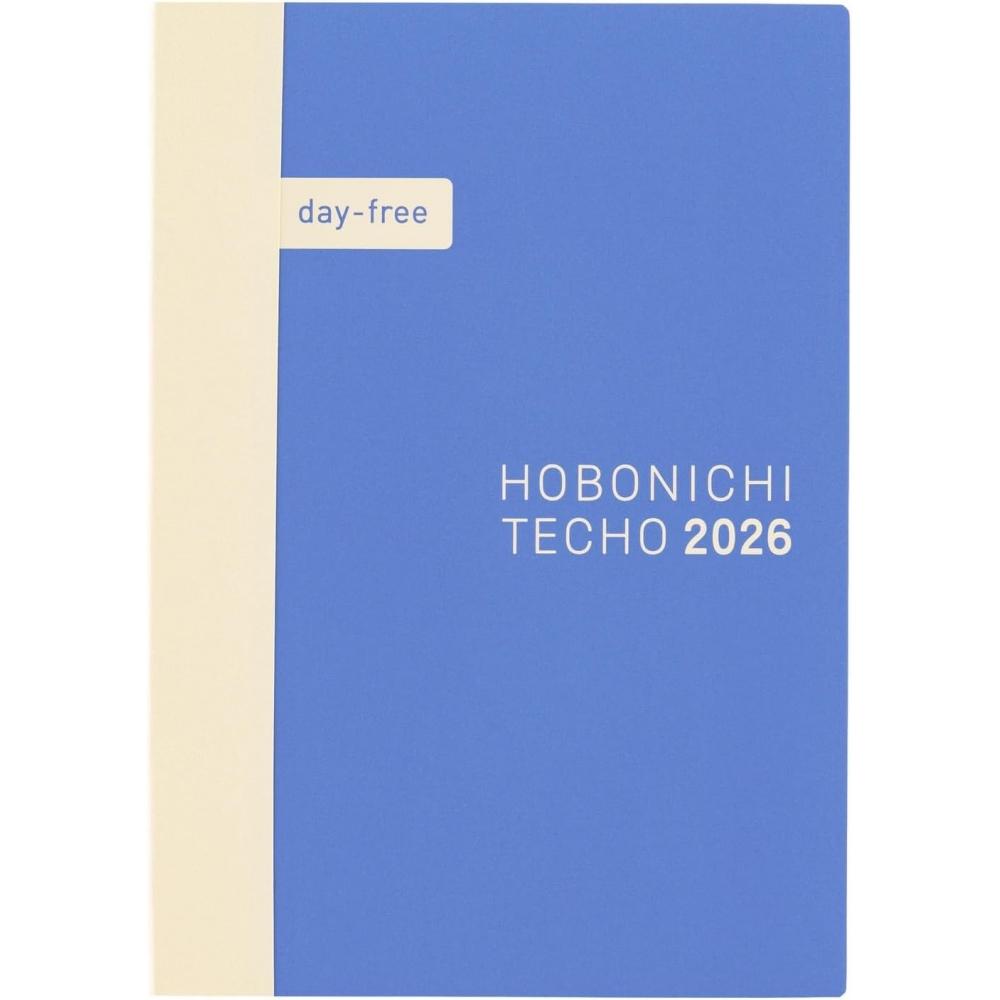 Блокнот Hobonichi 2026 Основной блок День-свободный [A6 месяц+Блокнот Январь  Начало пн] A6