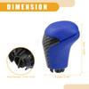 Partuto Gear Shift Knob Car Inner Gear Shift Knob Compatible with Toyota Tacoma Four Leather Plastic Blue 1 Piece - - 2016-2022 -
