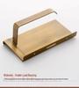 Antique-style Copper Paper Towel and Phone Holder for Bathroom Hotel Use - European No-Drill Design.