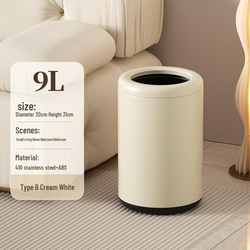 

Double-Layer Stainless Steel Trash Can for Home & Office