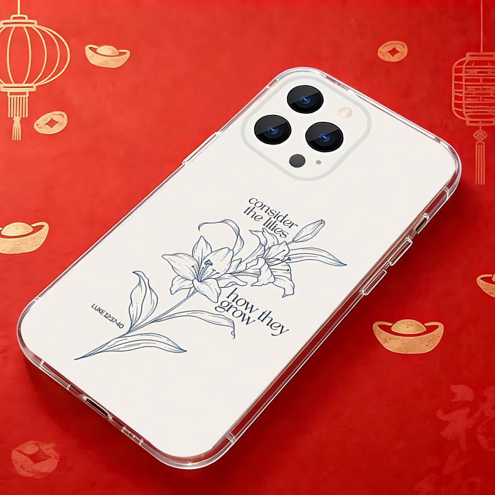 Gott Jesus Bibelvers Zitate Handyhülle geeignet für iPhone 11 12 13 14 15 16 17 Pro Max Plus X XS XR SE E Mini Schutzhülle
