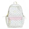 Student Schoolbag Large Capacity Multi-Function Backpack Dot Bow Print Women's Lightweight Backpack