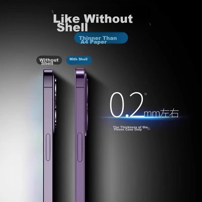 IPhone 14 Pro Max Case, Compatible with Apple IPhone 14 Pro Max, Full Protection Ultra-Thin Frosted Semi-Transparent Shockproof Hard, Purple