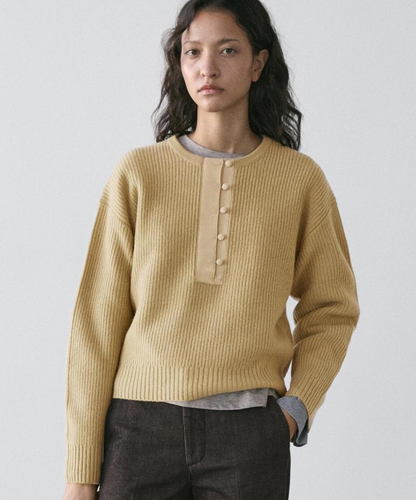Masimodutti Wool Blend Knit Sweater