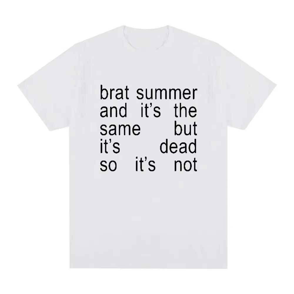 

Charli Xcx Brat Summer and It s Same Album Cotton Tshirt Women Fashion Harajuku T Shirt Casual Comfortable Large Men T-shirt Top M